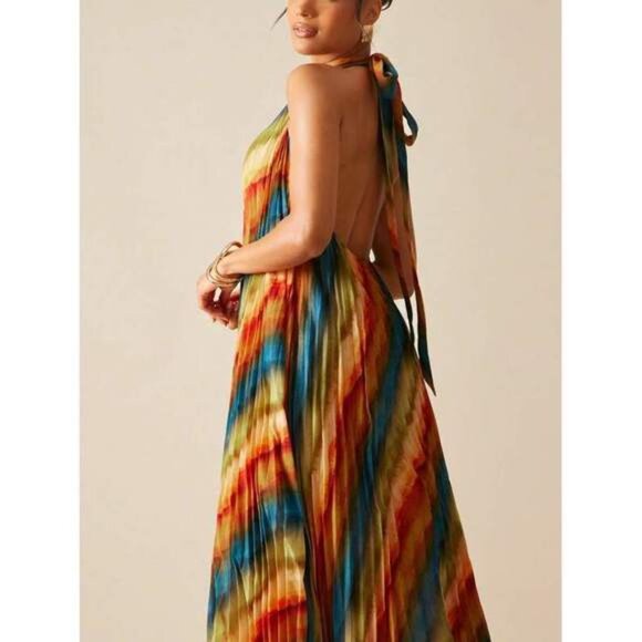 New Summer Women Outfit, Women Clothes, Women Abstract Print Stand C - Picture 5 of 5